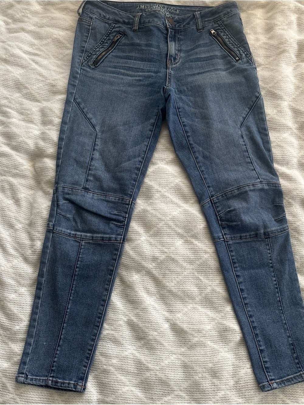 American Eagle Women's Blue Super Stretch Jeggings Skinny Jeans